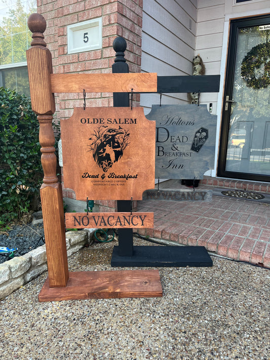 Dead & Breakfast Hanging Porch Sign