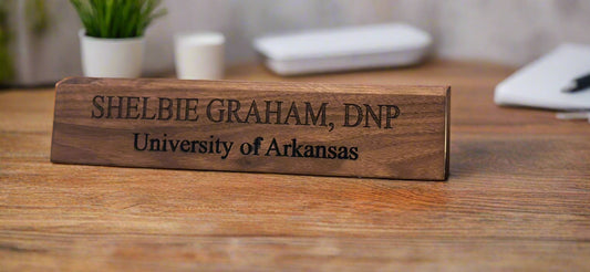 Hardwood Customized Name Plate