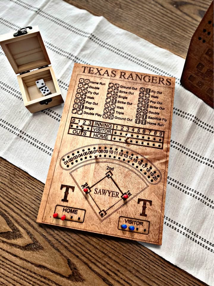 Custom Sports Dice Game - Baseball or Football