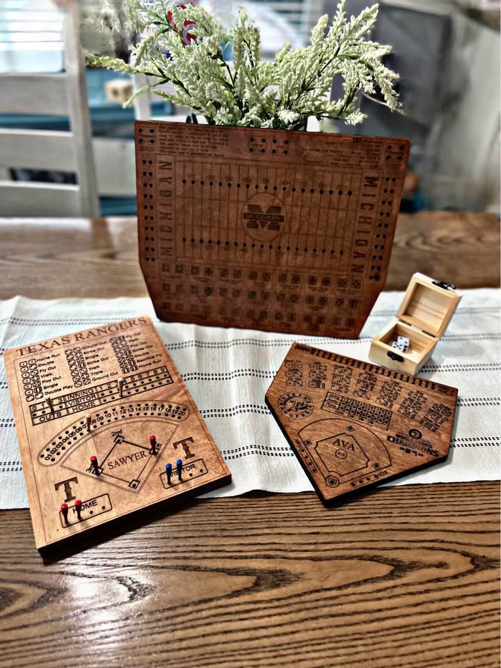 Custom Sports Dice Game - Baseball or Football